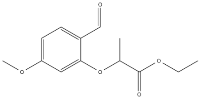 Propanoic acid, 2-(2-formyl-5-methoxyphenoxy)-, ethyl ester