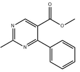 5-Pyrimidinecarboxylic acid, 2-methyl-4-phenyl-, methyl ester