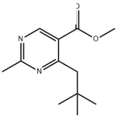 5-Pyrimidinecarboxylic acid, 4-(2,2-dimethylpropyl)-2-methyl-, methyl ester