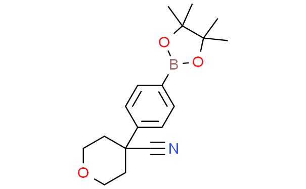 2H-Pyran-4-carbonitrile, tetrahydro-4-[4-(4,4,5,5-tetramethyl-1,3,2-dioxaborolan-2-yl)phenyl]-