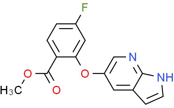 2-[(1H-吡咯并[2,3-B]吡啶-5-基)氧基]-4-氟苯甲酸甲酯