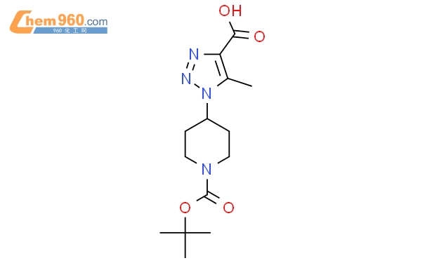 4-(4-Carboxy-5-methyl-[1,2,3]triazol-1-yl)-piperidine-1-carboxylic acid tert-butyl ester