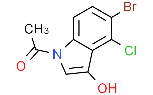 1-(5-溴-4-氯-3-羟基-1H-吲哚-1-基)乙酮