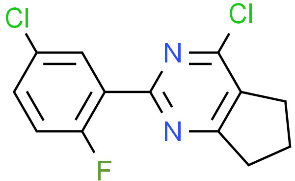 4-chloro-2-(5-chloro-2-fluorophenyl)-6,7-dihydro-5H-cyclopenta[d]pyriMidine