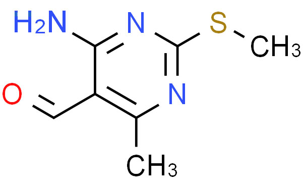 4-氨基-6-甲基-2-(甲基硫基)嘧啶-5-甲醛