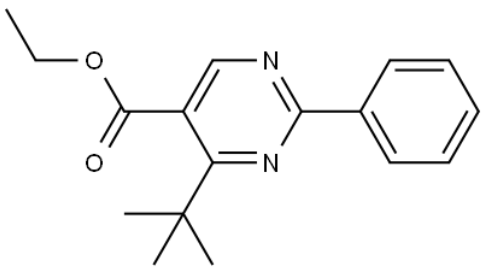 5-Pyrimidinecarboxylic acid, 4-(1,1-dimethylethyl)-2-phenyl-, ethyl ester