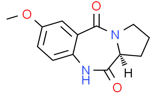 (S)-7-methoxy-2,3-dihydro-1H- benzo[e]pyrrolo[1,2-a][1,4]diazepine-5,11(10H,11aH)-dione