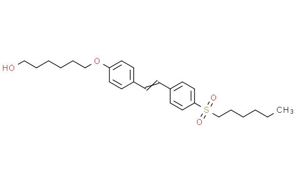 6-[4-[2-[4-(己基磺酰基)苯基]乙烯基]苯氧基]-1-己醇