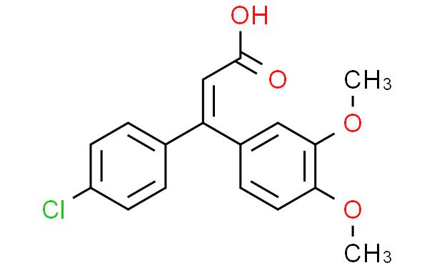 2-Propenoic acid, 3-(4-chlorophenyl)-3-(3,4-dimethoxyphenyl)-, (Z)- (9CI)