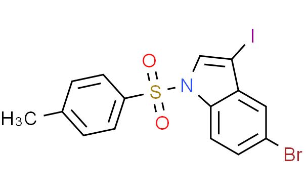 5-Bromo-3-iodo-1-tosyl-1H-indole