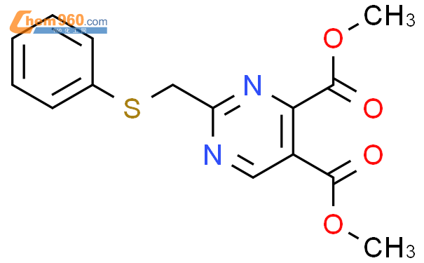 4,5-Pyrimidinedicarboxylic acid, 2-[(phenylthio)methyl]-, 4,5-dimethyl ester