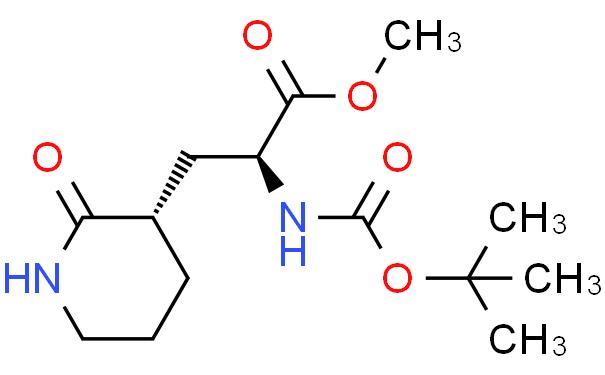3-Piperidinepropanoic acid, α-[[(1,1-dimethylethoxy)carbonyl]amino]-2-oxo-, methyl ester, (αS,3S)-