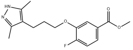 Benzoic acid, 3-[3-(3,5-dimethyl-1H-pyrazol-4-yl)propoxy]-4-fluoro-, methyl ester