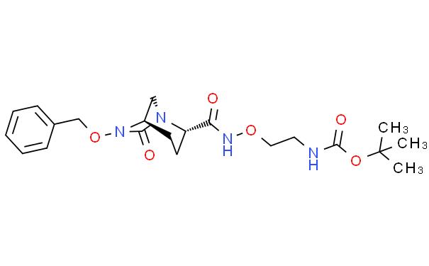 N-[2-[[[[(1R,2S,5R)-7-Oxo-6-(phenylmethoxy)-1,6-diazabicyclo[3.2.1]oct-2-yl]carbonyl]amino]oxy]ethyl]carbamic acid 1,1-dimethylethyl ester