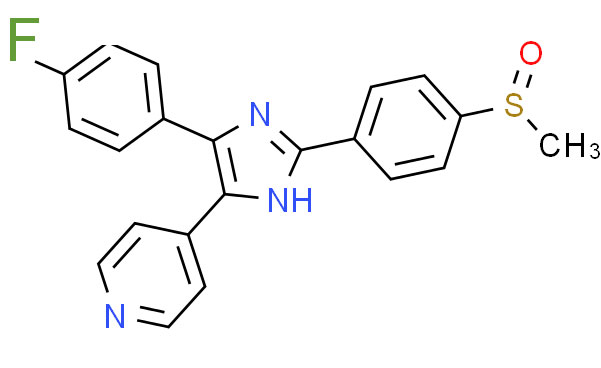 4-(4-氟苯基)-2-(4-甲基亚磺酰基苯基)-5-(4-吡啶基)-1H-咪唑