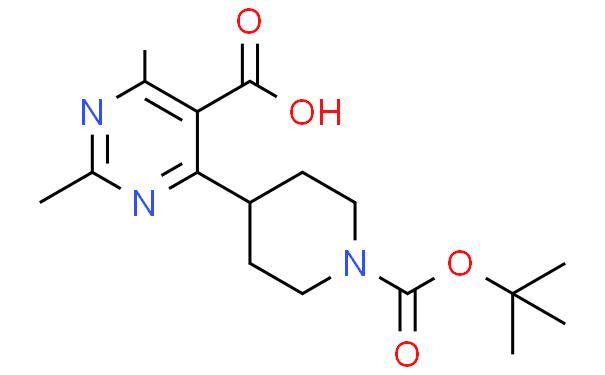 4-(1-(tert-butoxycarbonyl)piperidin-4-yl)-2,6-dimethylpyrimidine-5-carboxylic acid