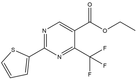 Ethyl 2-(2-thienyl)-4-(trifluoromethyl)-5-pyrimidinecarboxylate