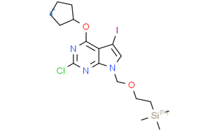 2-Chloro-4-(cyclopentyloxy)-5-iodo-7-[[2-(trimethylsilyl)ethoxy]methyl]-7H-pyrrolo[2,3-d]pyrimidine