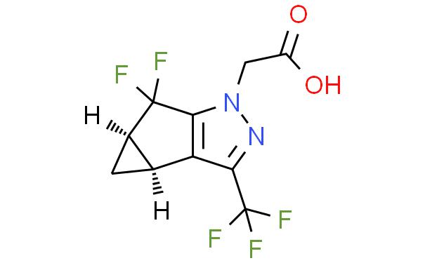 1H-Cyclopropa[3,4]cyclopenta[1,2-c]pyrazole-1-acetic acid, 5,5-difluoro-3b,4,4a,5-tetrahydro-3-(trifluoromethyl)-, (3bS,4aR)-