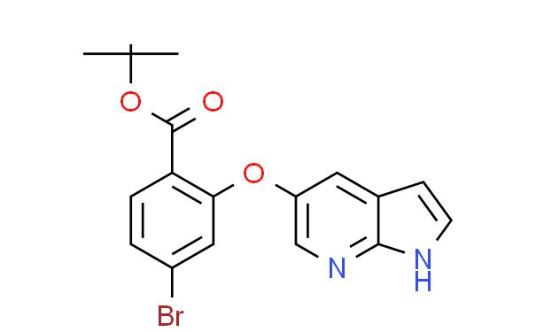 tert-Butyl2-((1H-pyrrolo[2,3-b]pyridin-5-yl)oxy)-4-bromobenzoate