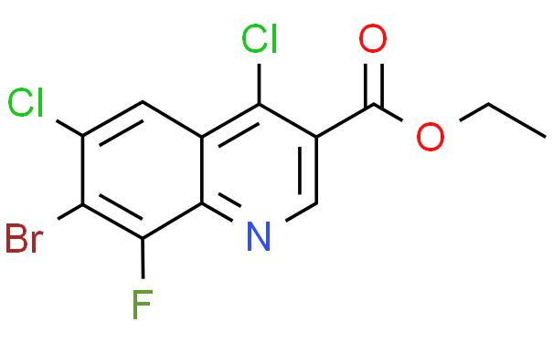 Ethyl 7-bromo-4,6-dichloro-8-fluoroquinoline-3-carboxylate