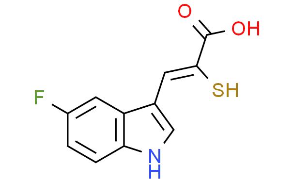 3-(5-Fluoro-1H-indol-3-yl)-2-mercaptoacrylic acid PD151746