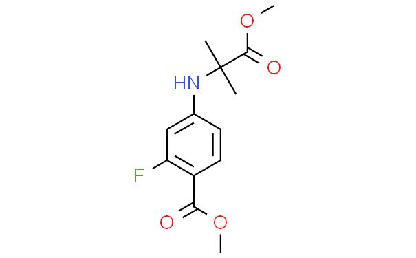 methyl 2-fluoro-4-((1-methoxy-2-methyl-1-oxopropan-2-yl)amino)benzoate
