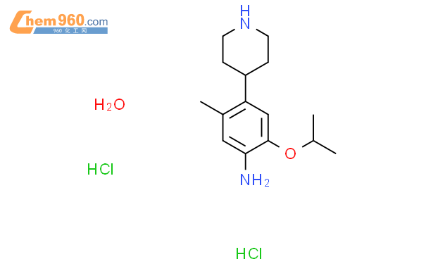 2-Isopropoxy-5-methyl-4-(piperidin-4-yl)aniline dihydrochloride hydrate