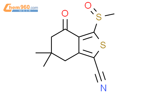 6,6-DIMETHYL-3-(METHYLSULFINYL)-4-OXO-4,5,6,7-TETRAHYDROBENZO[C]THIOPHENE-1-CARBONITRILE