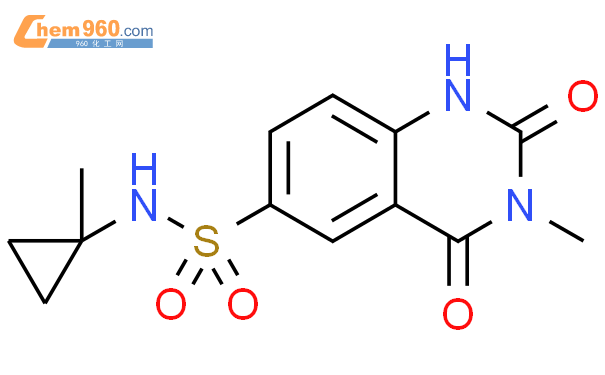 1,2,3,4-Tetrahydro-3-methyl-N-(1-methylcyclopropyl)-2,4-dioxo-6-quinazolinesulfonamide