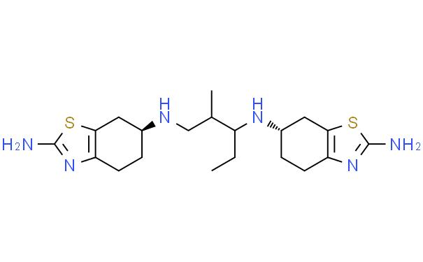 (S)-Pramipexole C-C Dimer Impurity (mixture of diastereomers) (6S)-6-N-[3-[(6S)-2-Amino-4,5,6,7-tetrahydro-1,3-benzothiazol-6-yl]-1-ethyl-2-methylprop
MF : C20H32N6S2