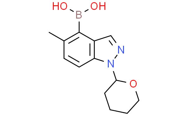 5-Methyl-1-(oxan-2-yl)-1H-indazol-4-yl]boronicacid