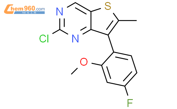 Thieno[3,2-d]pyrimidine, 2-chloro-7-(4-fluoro-2-methoxyphenyl)-6-methyl-