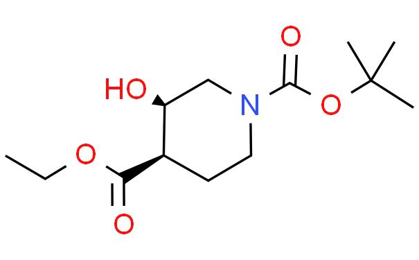 (+)-(3R,4R)-3-羟基哌啶-1-甲酸叔丁酯,4-甲酸乙酯