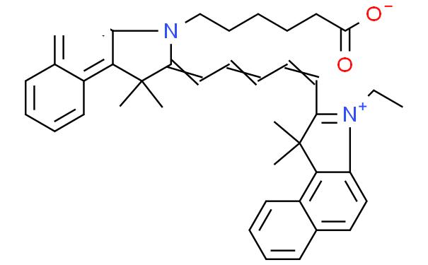 2-[5-[3-(5-羧基戊基)-1,3-二氢-1,1-二甲基-2H-苯并[E]吲哚-2-亚基]-1,3-戊二烯基]-3-乙基-1,1-二甲基-1H-苯并[E]吲哚内盐