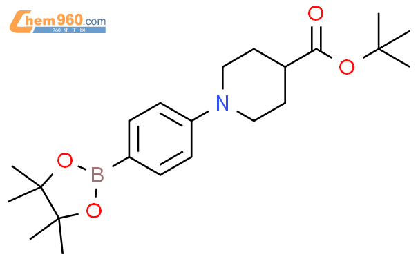 4-Piperidinecarboxylic acid, 1-[4-(4,4,5,5-tetramethyl-1,3,2-dioxaborolan-2-yl)phenyl]-, 1,1-dimethylethyl ester