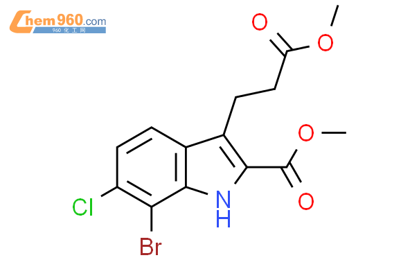 Methyl 7-bromo-6-chloro-3-(3-methoxy-3-oxopropyl)-1H-indole-2-carboxylate