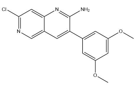 7-chloro-3-(3,5-dimethoxyphenyl)-1,6-naphthyridine-2-amine