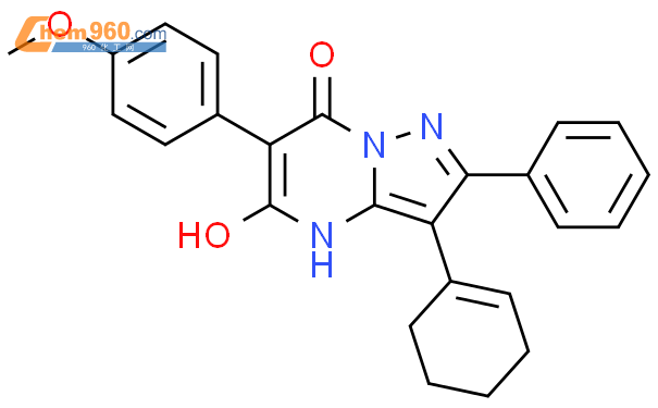 Pyrazolo[1,5-a]pyrimidin-7(4H)-one, 3-(1-cyclohexen-1-yl)-5-hydroxy-6-(4-methoxyphenyl)-2-phenyl-