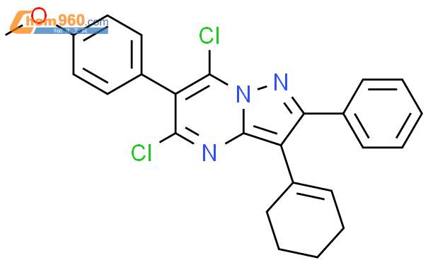 5,7-dichloro-3-(cyclohex-1-en-1-yl)-6-(4-methoxyphenyl)-2-phenylpyrazolo[1,5-a]pyrimidine