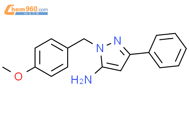1H-Pyrazol-5-amine, 1-[(4-methoxyphenyl)methyl]-3-phenyl-