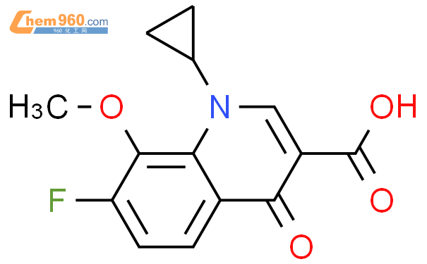 1-cyclopropyl-7-fluoro-8-methoxy-4-oxo-1,4-dihydroquinoline-3-carboxylic acid