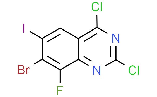 7-溴-2,4-二氯-8-氟-6-碘喹唑啉