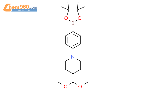 Piperidine, 4-(dimethoxymethyl)-1-[4-(4,4,5,5-tetramethyl-1,3,2-dioxaborolan-2-yl)phenyl]-