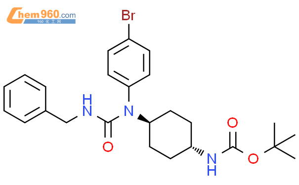Carbamic acid, N-[trans-4-[(4-bromophenyl)[[(phenylmethyl)amino]carbonyl]amino]cyclohexyl]-, 1,1-dimethylethyl ester