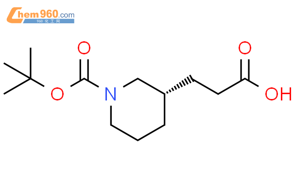 3-Piperidinepropanoic acid, 1-[(1,1-dimethylethoxy)carbonyl]-, (3S)-