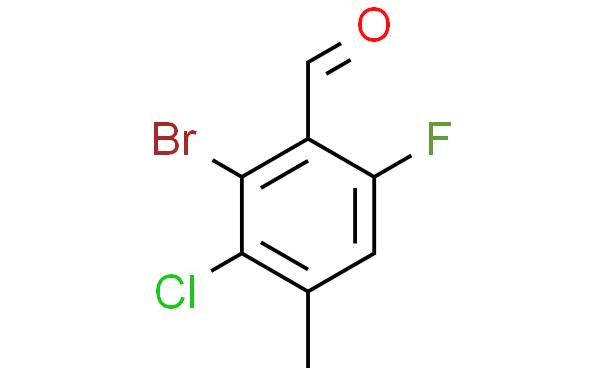 2-溴-3-氯-6-氟-4-甲基苯甲醛