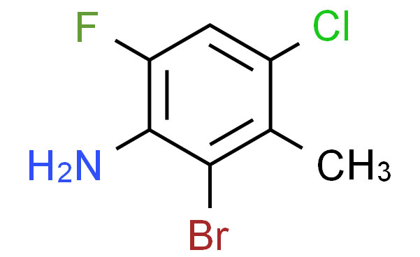 2-BROMO-4-CHLORO-6-FLUORO-3-METHYLANILINE
