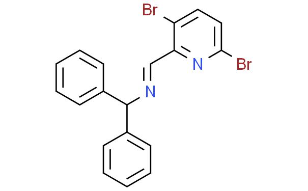Benzenemethanamine, N-[(3,6-dibromo-2-pyridinyl)methylene]-α-phenyl-, [N(E)]-