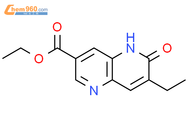 1,5-Naphthyridine-3-carboxylic acid, 7-ethyl-5,6-dihydro-6-oxo-, ethyl ester